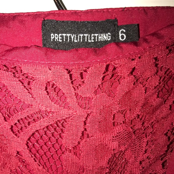 RED MIDI SKIRT - Picture 6 of 7